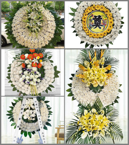 福建福州台江区新港街道中选社区花圈速递